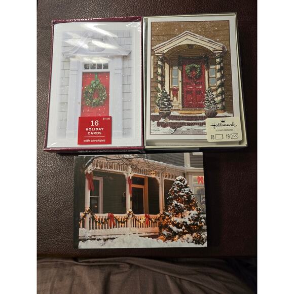 3‎ Different Hallmark Christmas Card Sets 2 unopened 1 opened but complete - Picture 1 of 3